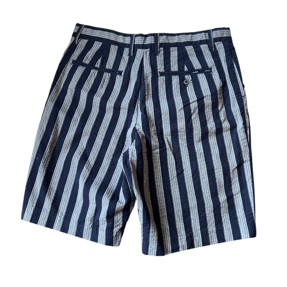 Janie and Jack Boys Navy Blue Stripe Shorts Adjustable Waist Size 14 - Picture 3 of 5